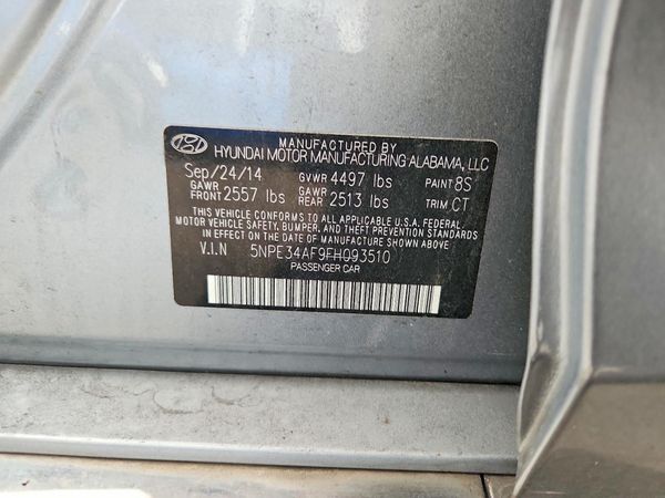 2015 HYUNDAI SONATA