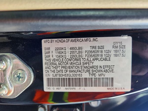 2016 ACURA RDX