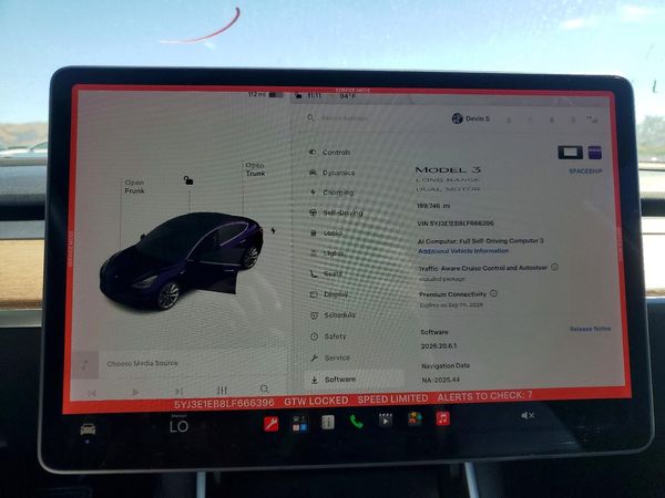2020 TESLA MODEL 3