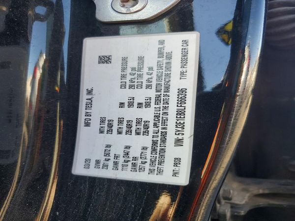 2020 TESLA MODEL 3