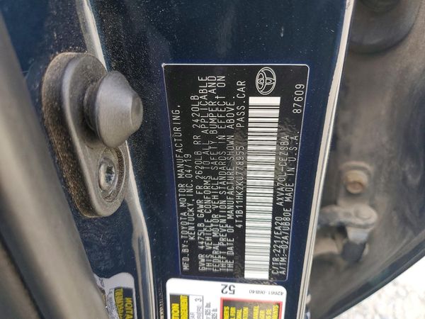2019 TOYOTA CAMRY