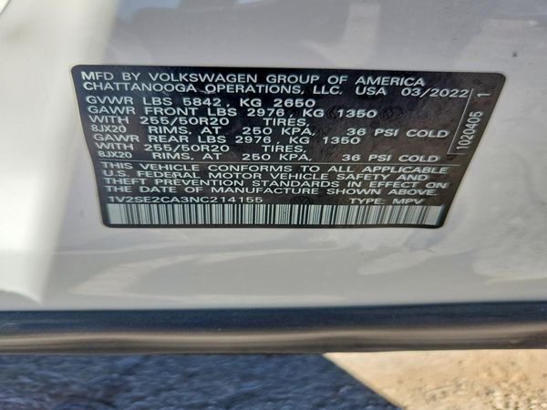 2022 VOLKSWAGEN ATLAS CROSS SPORT