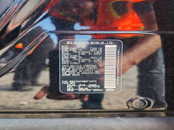 2021 INFINITI QX80 S — VINS