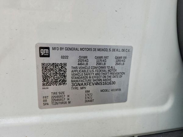 2022 CHEVROLET EQUINOX LS (1FL)