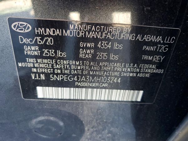 2021 HYUNDAI SONATA