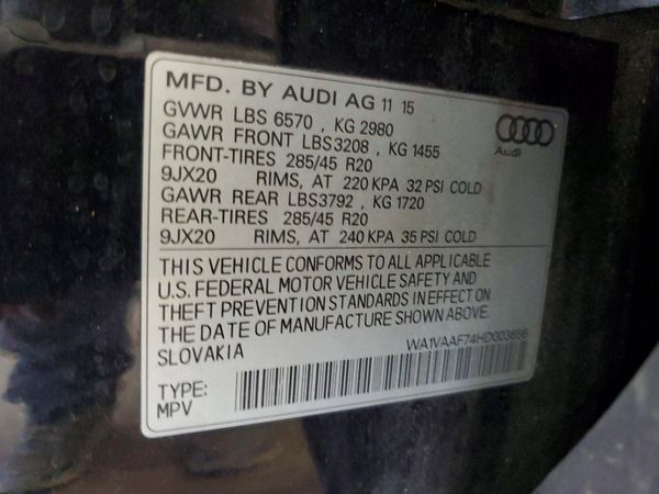 2017 AUDI Q7
