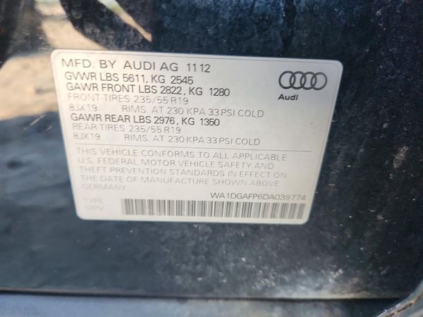 2013 AUDI Q5 Premium Plus — VINS