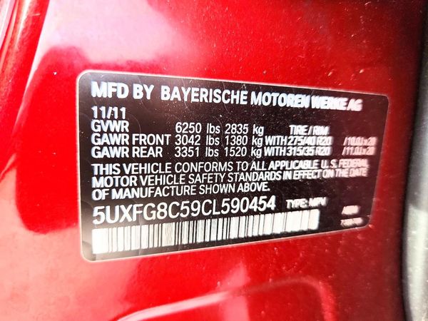 2012 BMW X6 xDrive50i