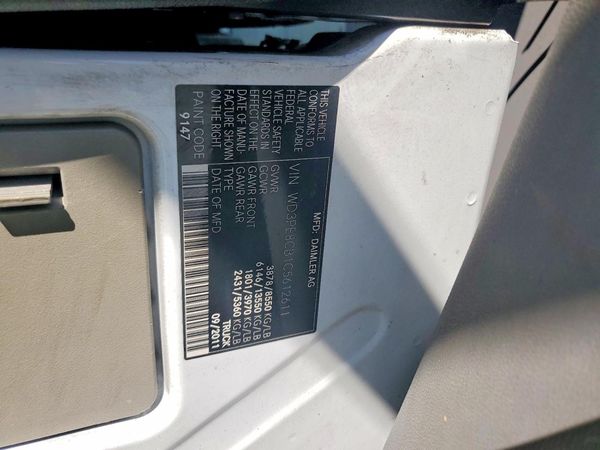 2012 MERCEDES-BENZ SPRINTER High Roof — VINS