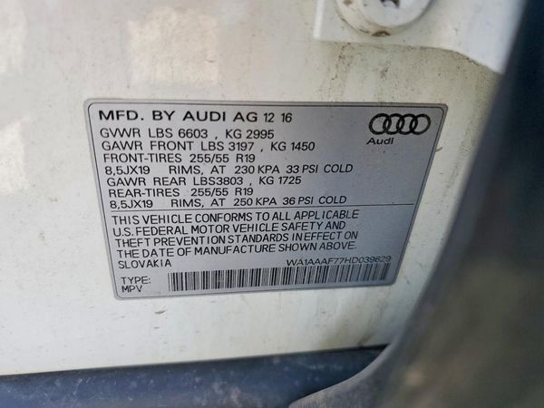 2017 AUDI Q7
