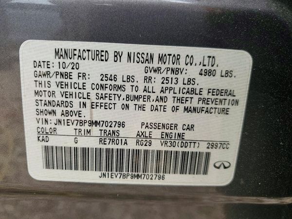 2021 INFINITI Q50