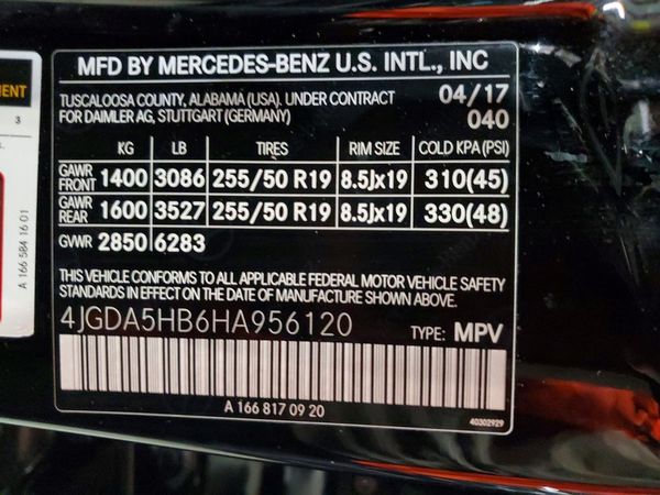 2017 MERCEDES-BENZ GLE GLE350