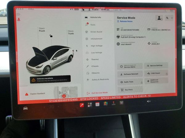 2019 TESLA MODEL 3 — ODOM