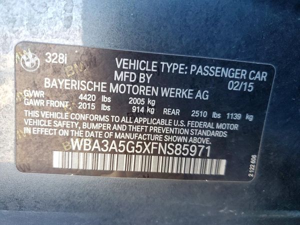 2015 BMW 328 SA