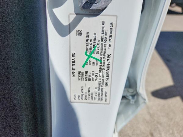 2023 TESLA MODEL 3 — VINS