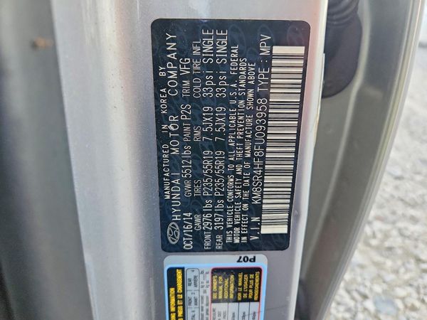 2015 HYUNDAI SANTA FE TOP