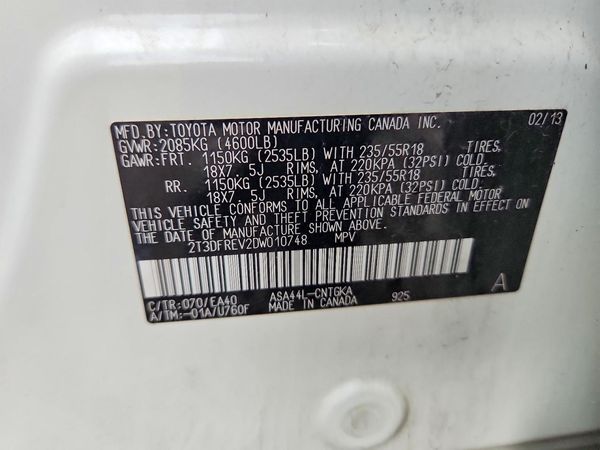 2013 TOYOTA RAV4 High