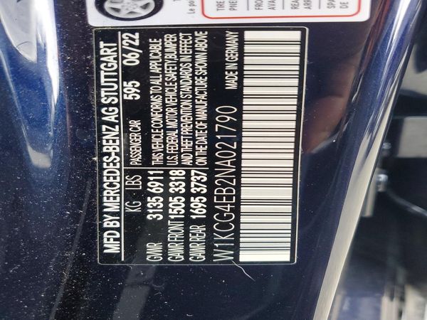 2022 MERCEDES-BENZ ALL OTHER EQS 580 4MATIC