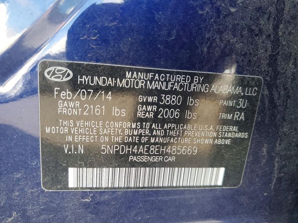 2014 HYUNDAI ELANTRA GLS(Middle)