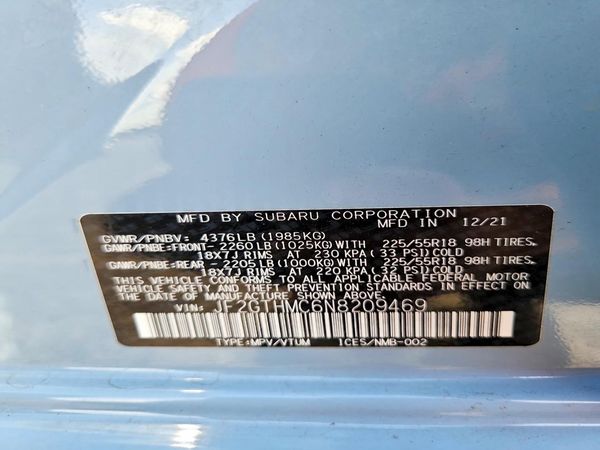2022 SUBARU CROSSTREK Limited