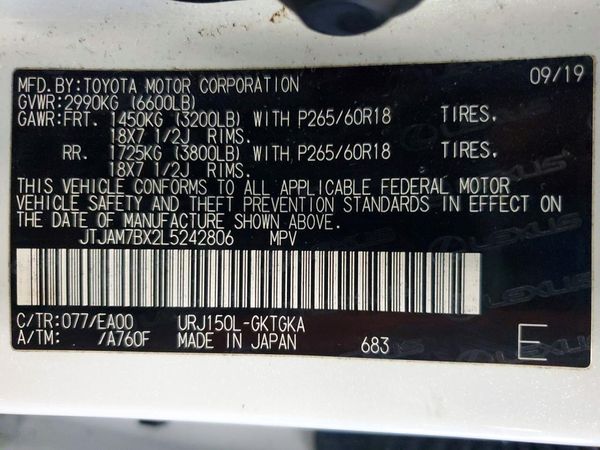 2020 LEXUS GX 460 Premium
