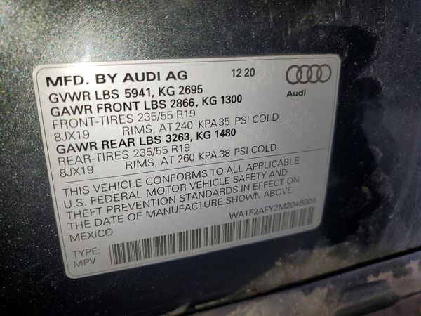 2021 AUDI Q5 E