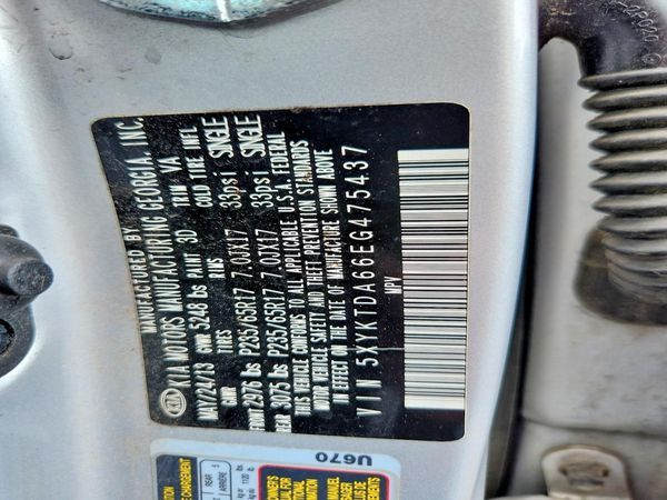 2014 KIA SORENTO — VINS