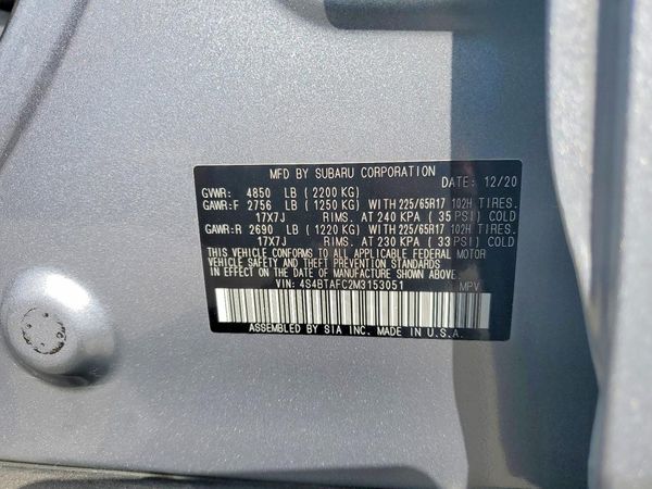 2021 SUBARU OUTBACK