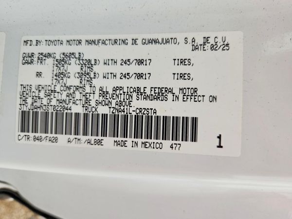 2025 TOYOTA TACOMA