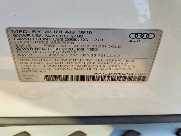 2016 AUDI Q5
