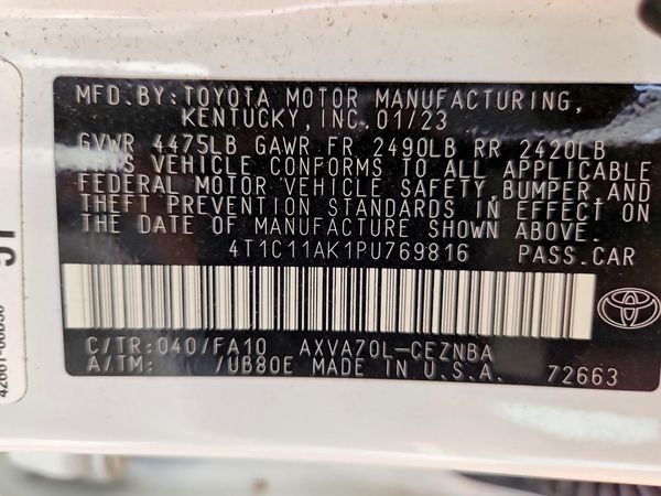 2023 TOYOTA CAMRY