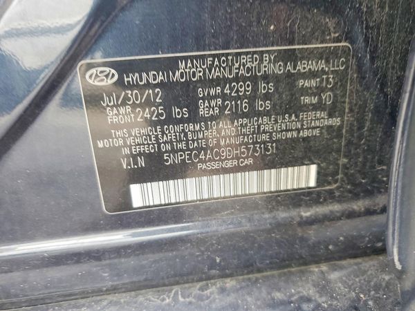 2013 HYUNDAI SONATA