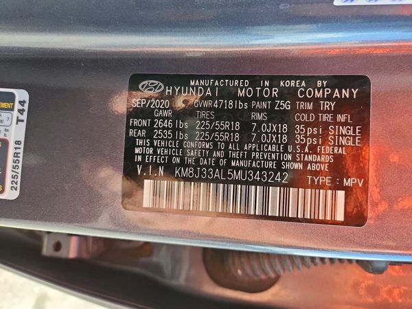 2021 HYUNDAI TUCSON