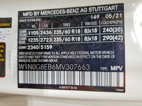 2021 MERCEDES-BENZ GLC-CLASS GLC300-4M — VINS