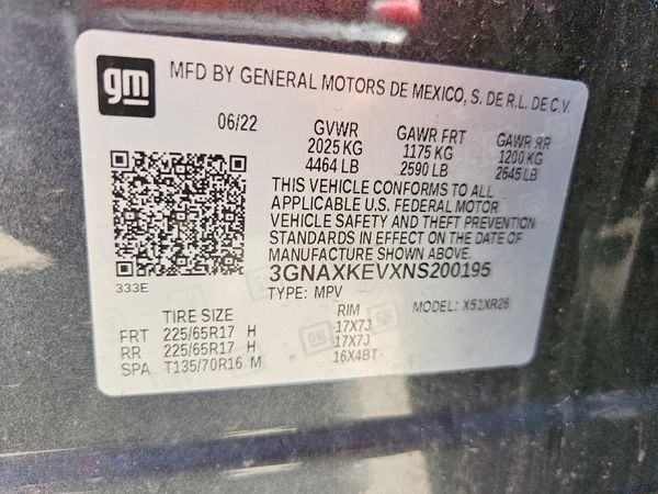 2022 CHEVROLET EQUINOX LT (1LT)