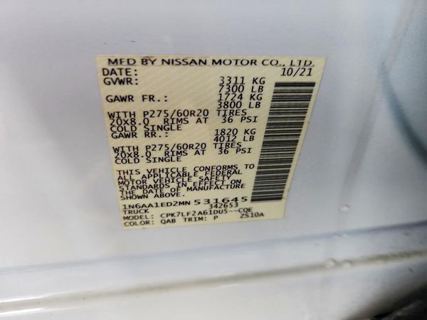 2021 NISSAN TITAN Crew Cab