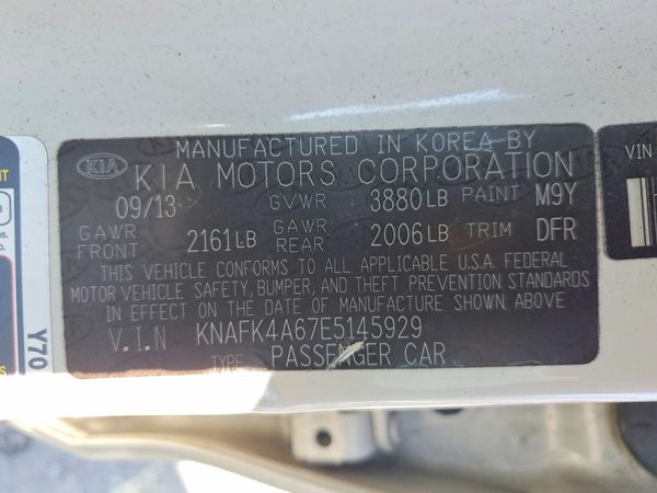 2014 KIA FORTE LX