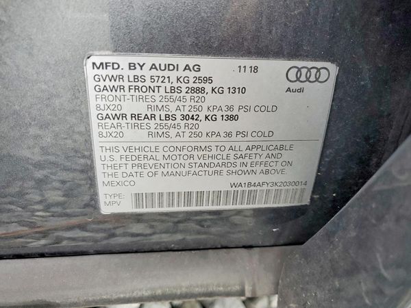 2019 AUDI SQ5