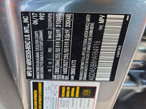 2017 MERCEDES-BENZ GLE GLE350