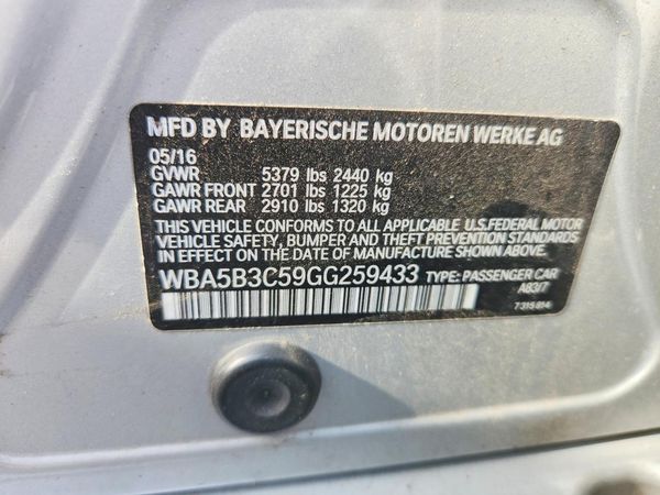 2016 BMW 535