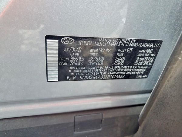 2022 HYUNDAI SANTA FE