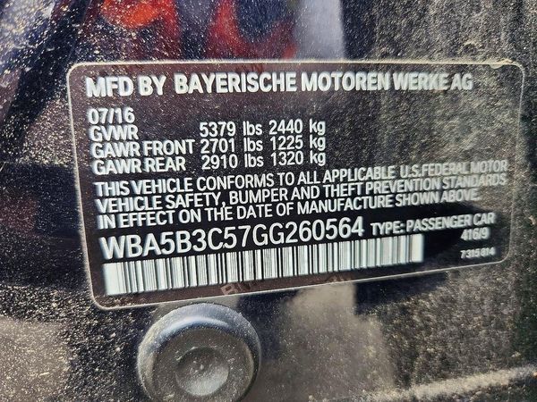 2016 BMW 535
