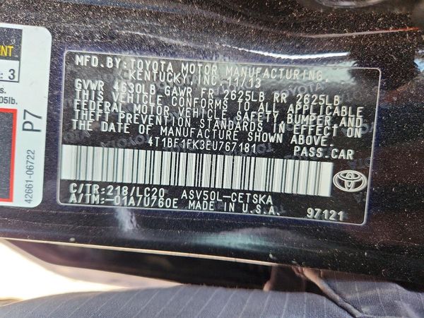 2014 TOYOTA CAMRY
