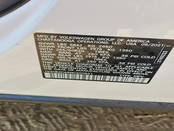 2022 VOLKSWAGEN ATLAS 4Motion SE w/ Tech