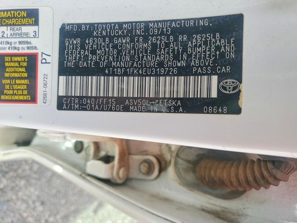 2014 TOYOTA CAMRY