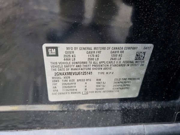 2018 CHEVROLET EQUINOX Premier (1LZ)