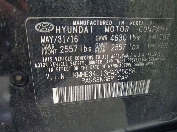 2017 HYUNDAI SONATA