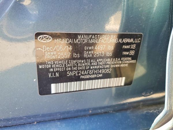 2015 HYUNDAI SONATA SE, ECO