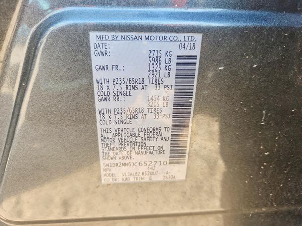 2018 NISSAN PATHFINDER