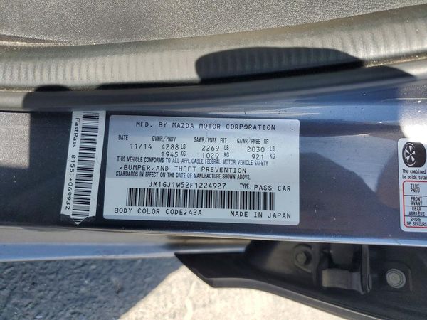 2015 MAZDA 6